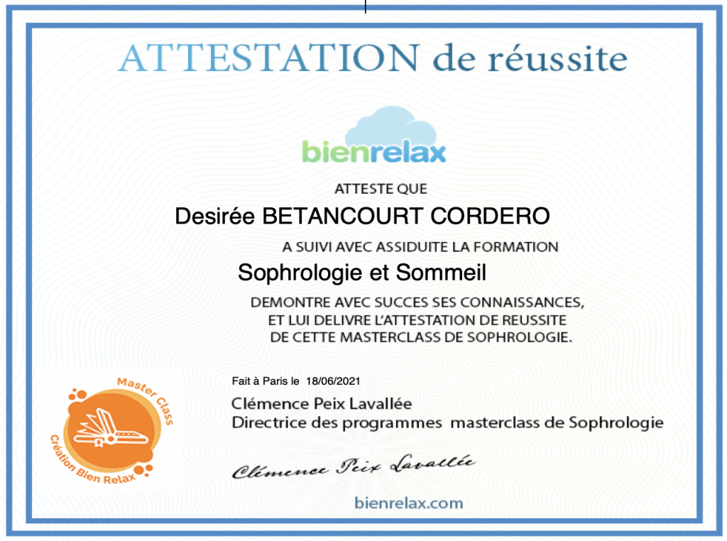 Sophrologie sommeil